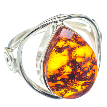 Baltic Amber Rings handcrafted by Ana Silver Co - RING72320