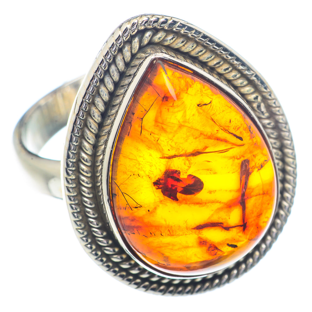 Baltic Amber Rings handcrafted by Ana Silver Co - RING72321