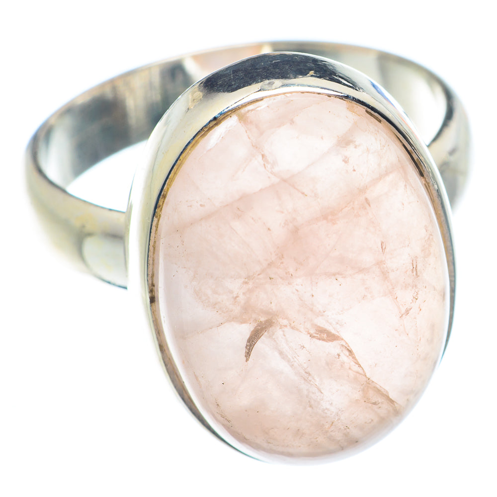 Rose Quartz Rings handcrafted by Ana Silver Co - RING72326