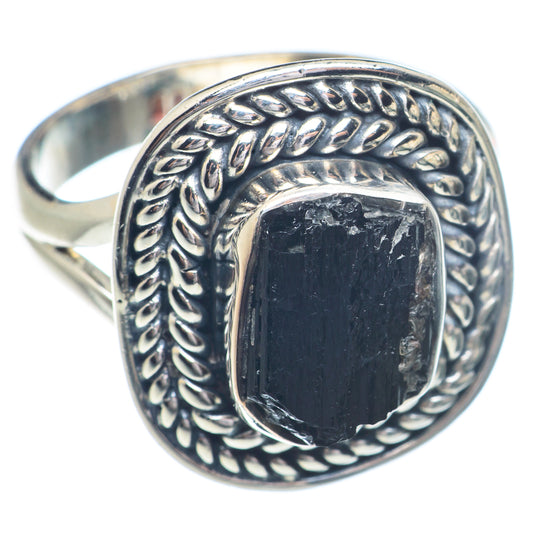 Black Tourmaline Rings handcrafted by Ana Silver Co - RING72333