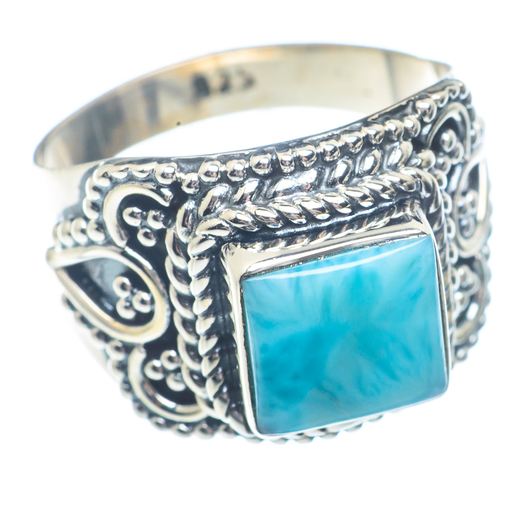 Larimar Rings handcrafted by Ana Silver Co - RING72345
