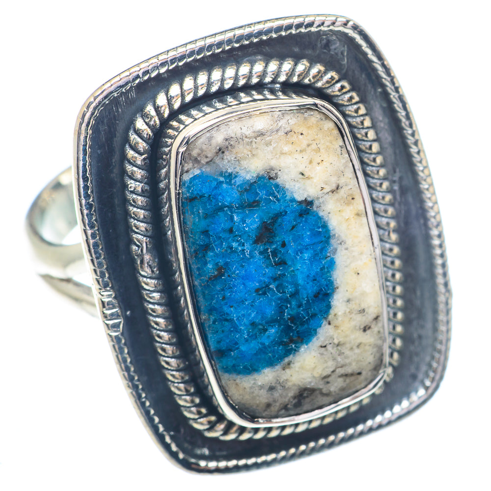 K2 Blue Azurite Rings handcrafted by Ana Silver Co - RING72346 - Photo 2