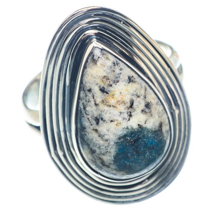 K2 Blue Azurite Rings handcrafted by Ana Silver Co - RING72350