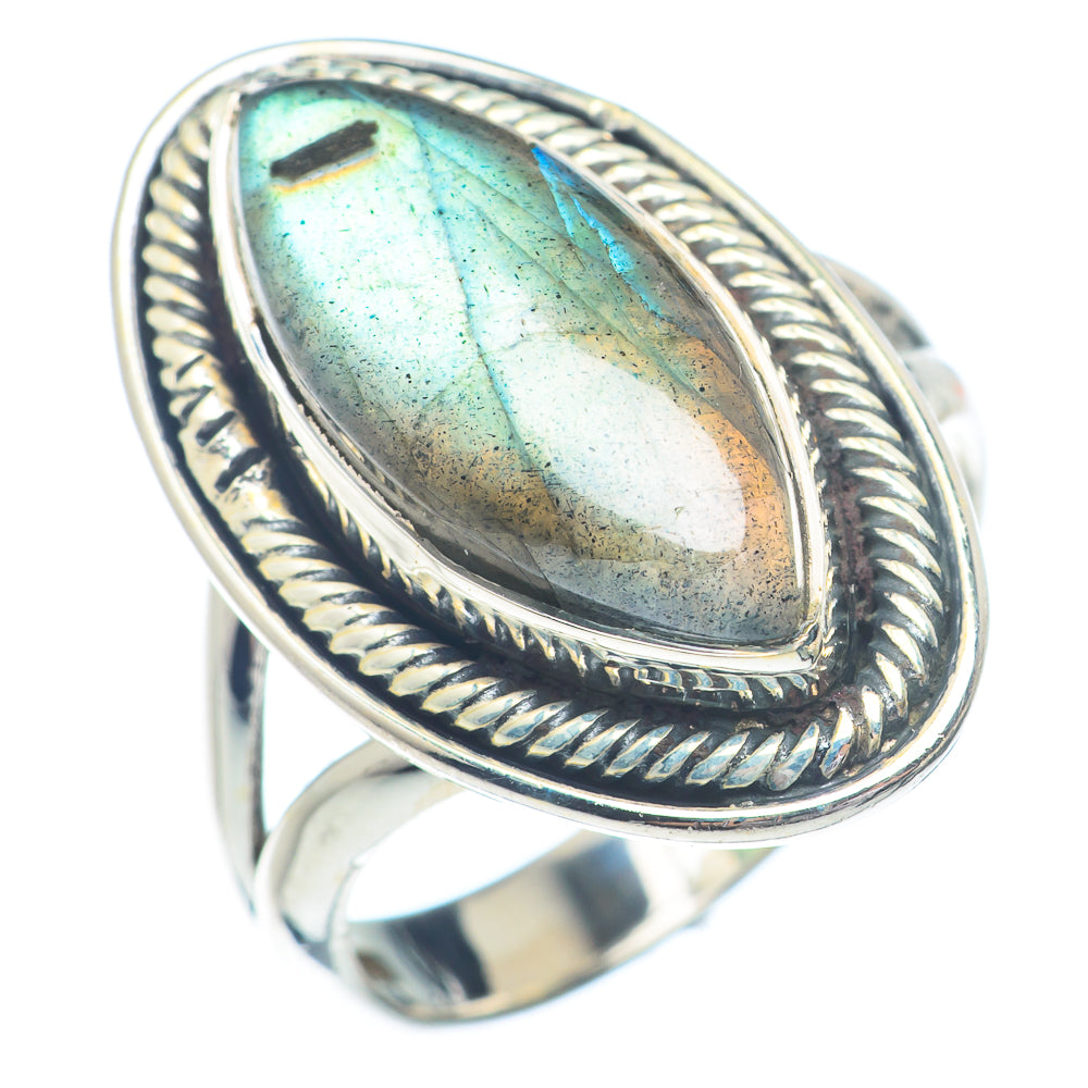 Labradorite Rings handcrafted by Ana Silver Co - RING72351