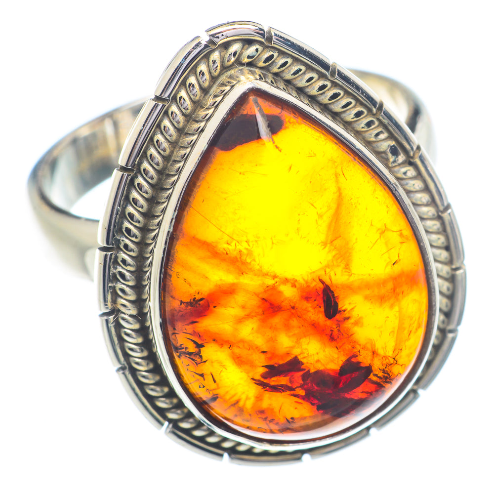 Baltic Amber Rings handcrafted by Ana Silver Co - RING72359
