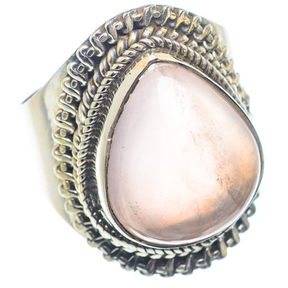 Rose Quartz Rings handcrafted by Ana Silver Co - RING72361