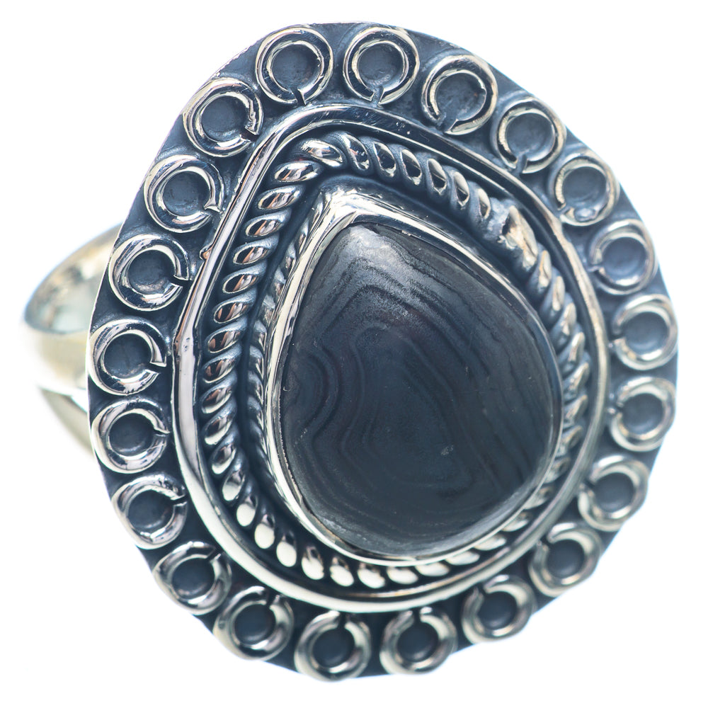 Psilomelane Rings handcrafted by Ana Silver Co - RING72371 - Photo 2