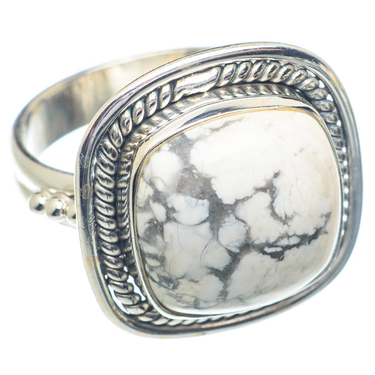 Howlite Rings handcrafted by Ana Silver Co - RING72375