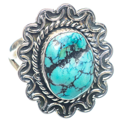 Tibetan Turquoise Rings handcrafted by Ana Silver Co - RING72384