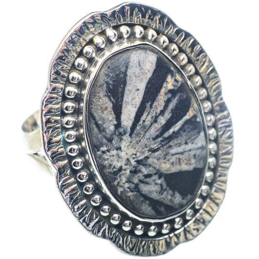 Chrysanthemum Stone Rings handcrafted by Ana Silver Co - RING72390