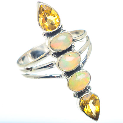 Ethiopian Opal Rings handcrafted by Ana Silver Co - RING72403