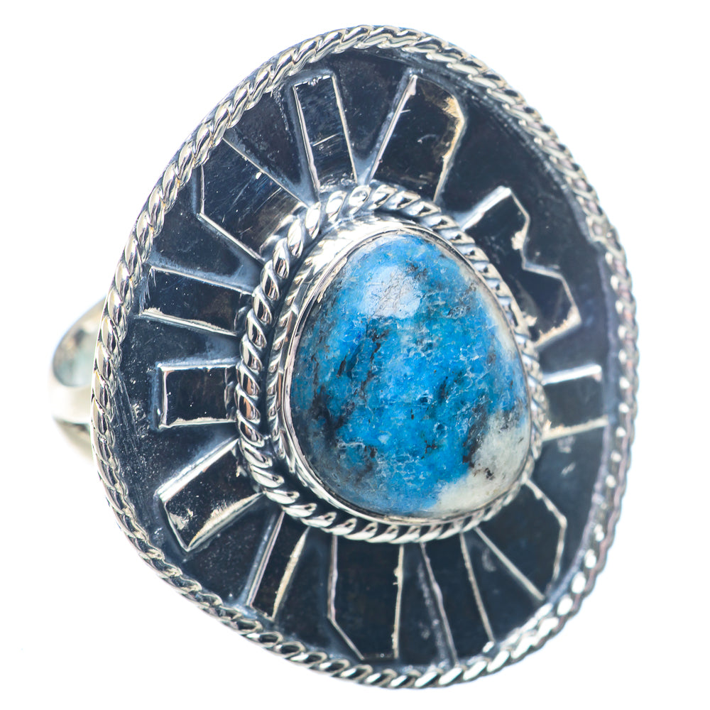 K2 Blue Azurite Rings handcrafted by Ana Silver Co - RING72408 - Photo 2