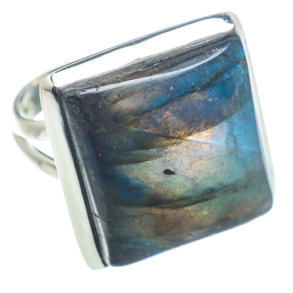 Labradorite Rings handcrafted by Ana Silver Co - RING72409