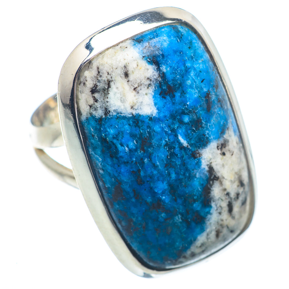 K2 Blue Azurite Rings handcrafted by Ana Silver Co - RING72412
