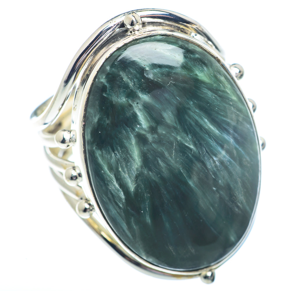 Seraphinite Rings handcrafted by Ana Silver Co - RING72423