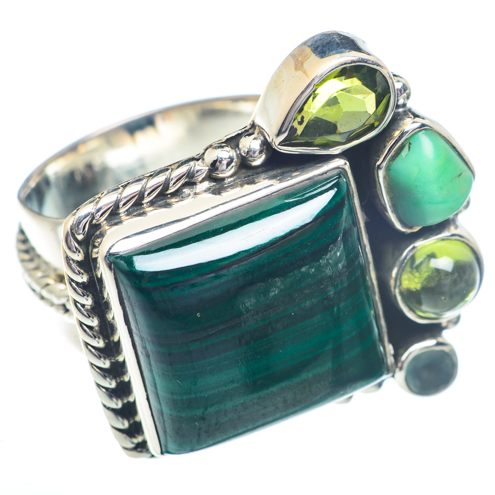 Malachite Rings handcrafted by Ana Silver Co - RING72424