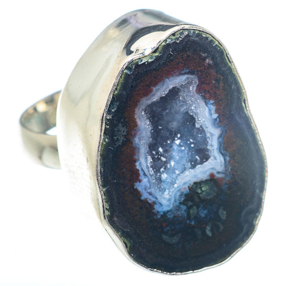 Coconut Geode Druzy Rings handcrafted by Ana Silver Co - RING72450