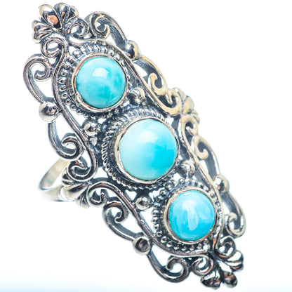 Larimar Rings handcrafted by Ana Silver Co - RING72455
