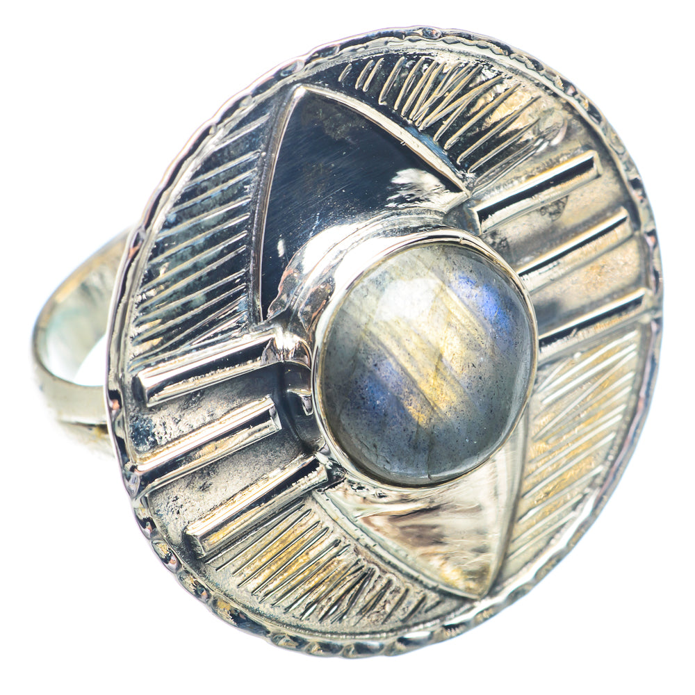 Labradorite Rings handcrafted by Ana Silver Co - RING72456