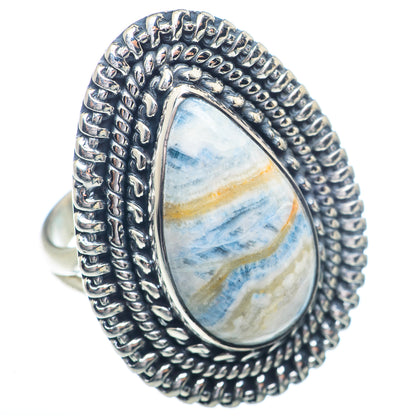 Blue Scheelite Rings handcrafted by Ana Silver Co - RING72461