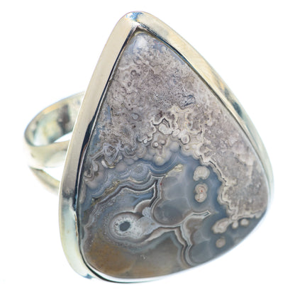 Laguna Lace Agate Rings handcrafted by Ana Silver Co - RING72463