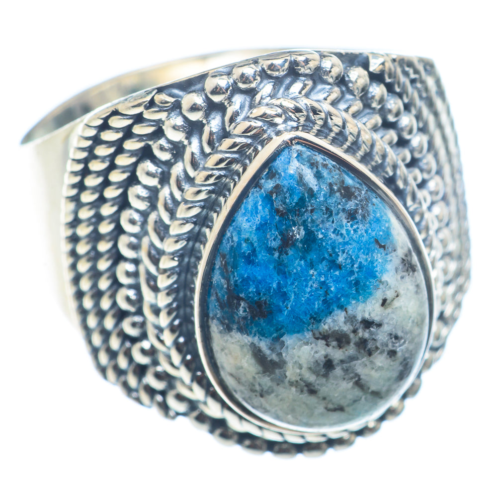 K2 Blue Azurite Rings handcrafted by Ana Silver Co - RING72466
