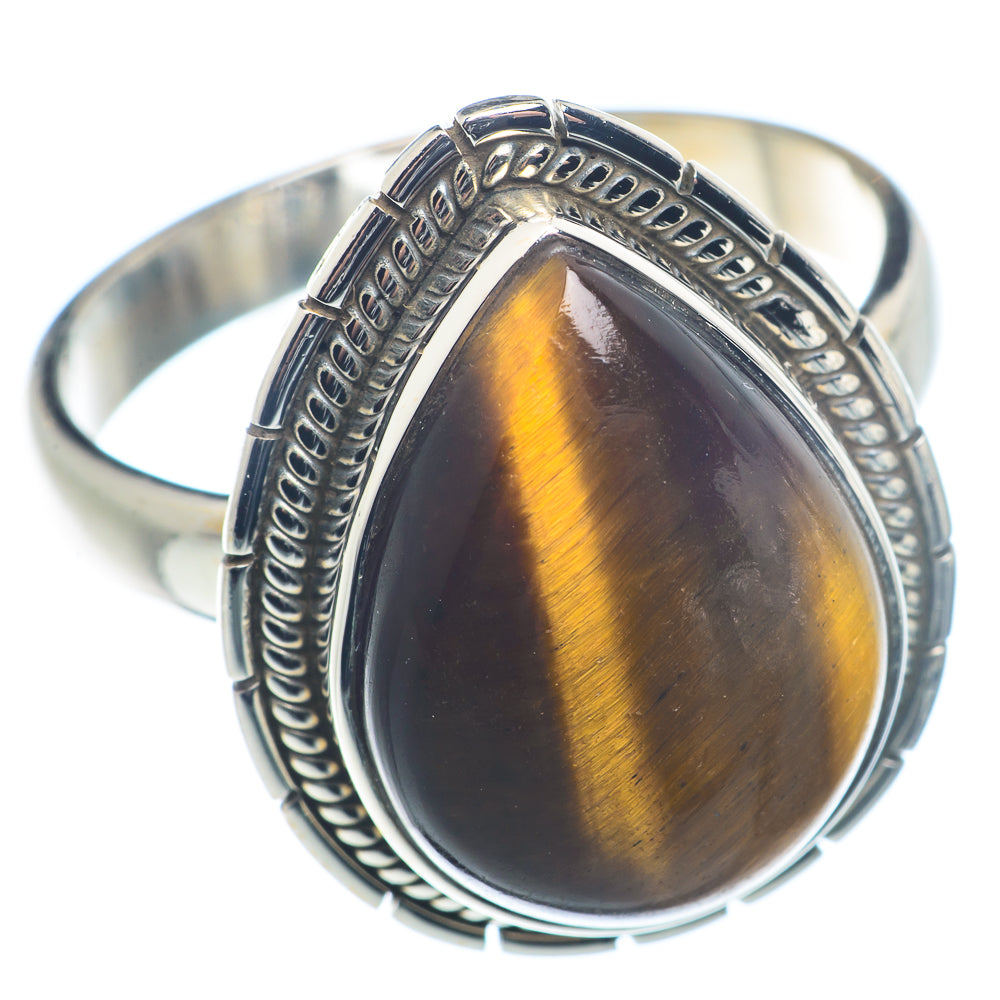 Tiger Eye Rings handcrafted by Ana Silver Co - RING72479