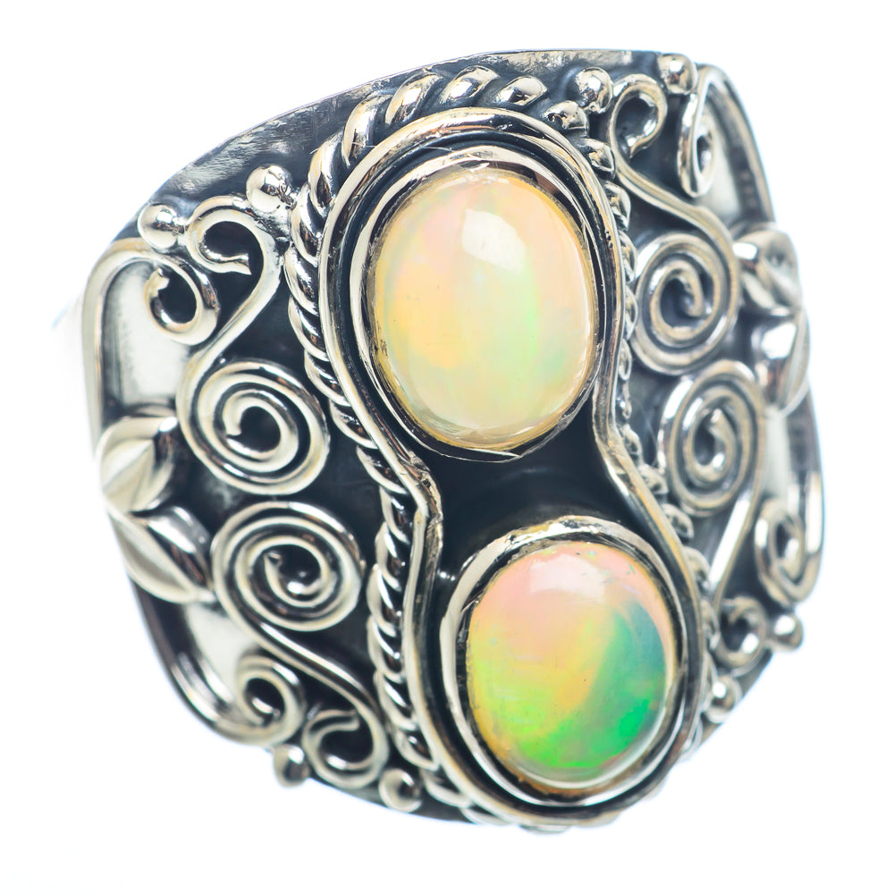 Ethiopian Opal Rings handcrafted by Ana Silver Co - RING72510