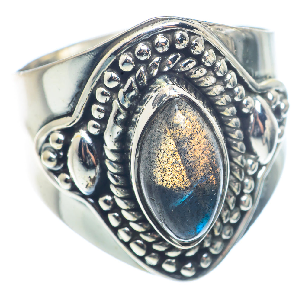 Labradorite Rings handcrafted by Ana Silver Co - RING72514