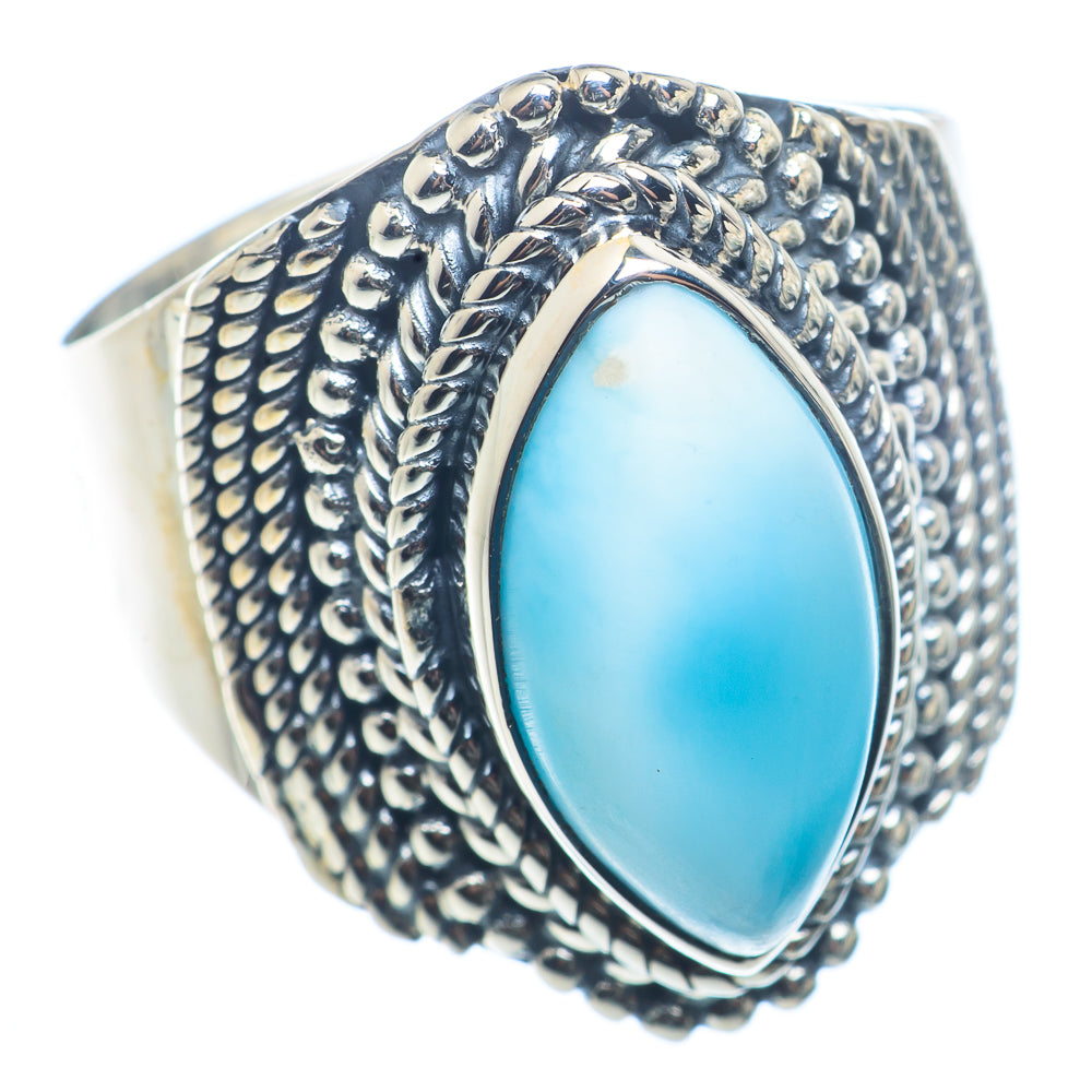 Larimar Rings handcrafted by Ana Silver Co - RING72516