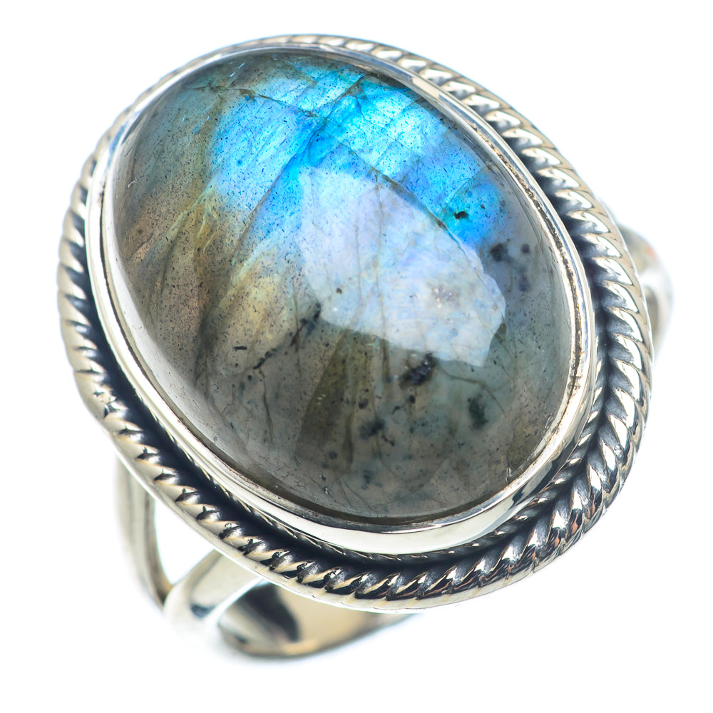 Labradorite Rings handcrafted by Ana Silver Co - RING72519