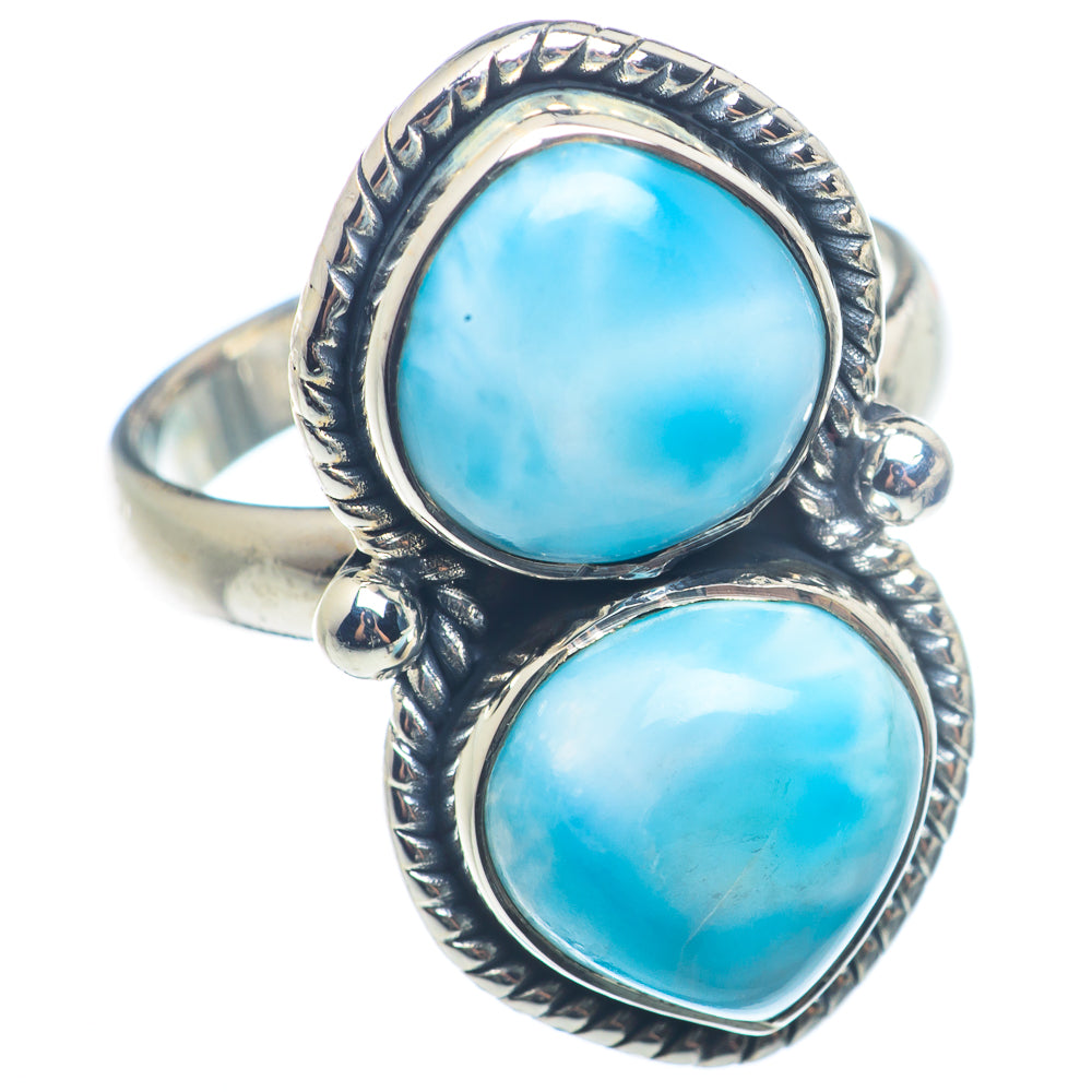 Larimar Rings handcrafted by Ana Silver Co - RING72520