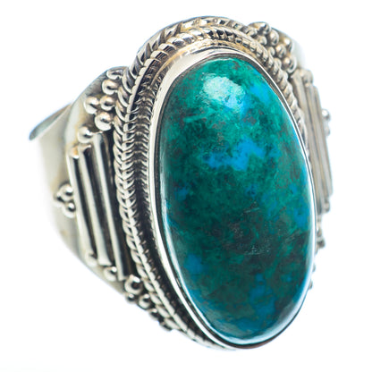 Chrysocolla Rings handcrafted by Ana Silver Co - RING72523