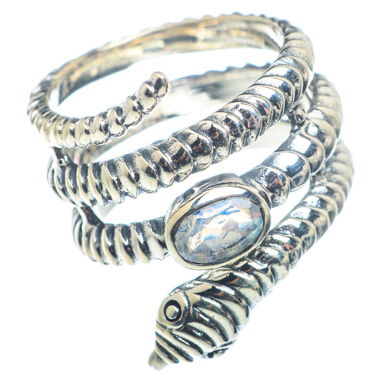 Rainbow Moonstone Rings handcrafted by Ana Silver Co - RING72548