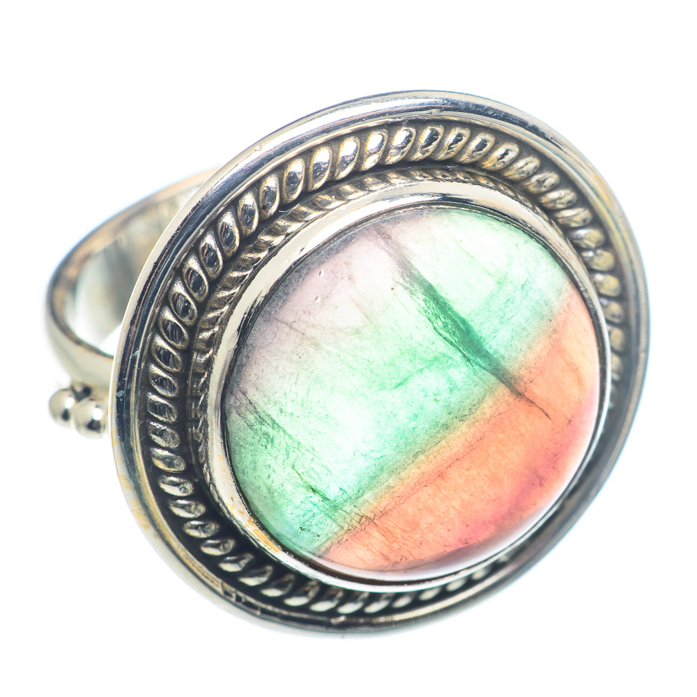 Green Fluorite Rings handcrafted by Ana Silver Co - RING72551