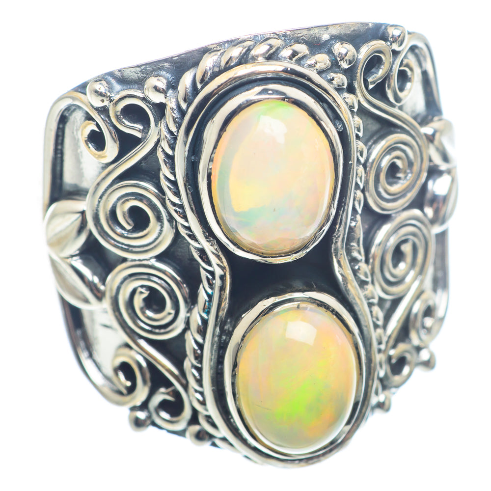 Ethiopian Opal Rings handcrafted by Ana Silver Co - RING72553