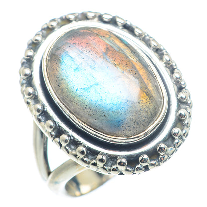 Labradorite Rings handcrafted by Ana Silver Co - RING72556