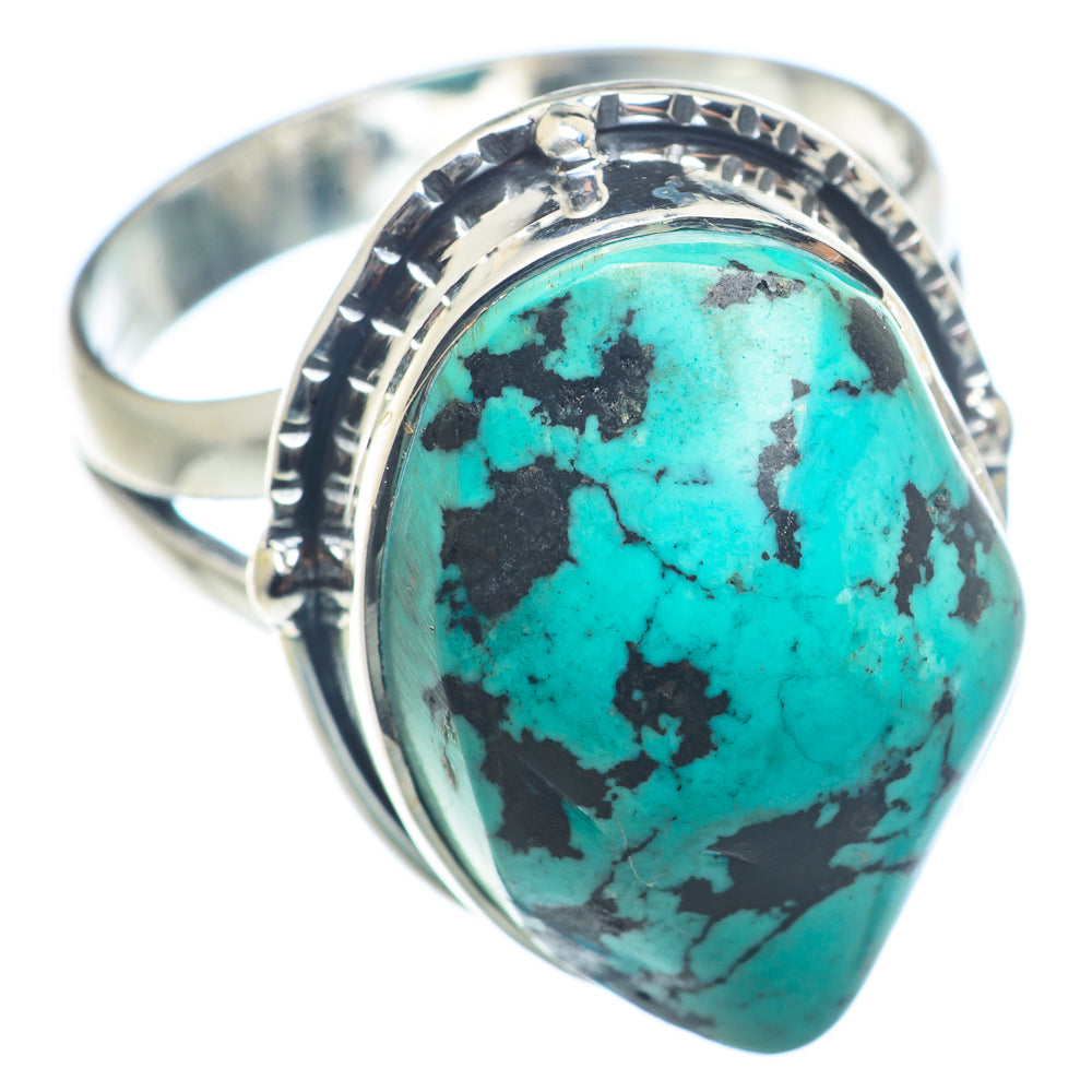 Tibetan Turquoise Rings handcrafted by Ana Silver Co - RING72564