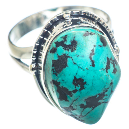 Tibetan Turquoise Rings handcrafted by Ana Silver Co - RING72564