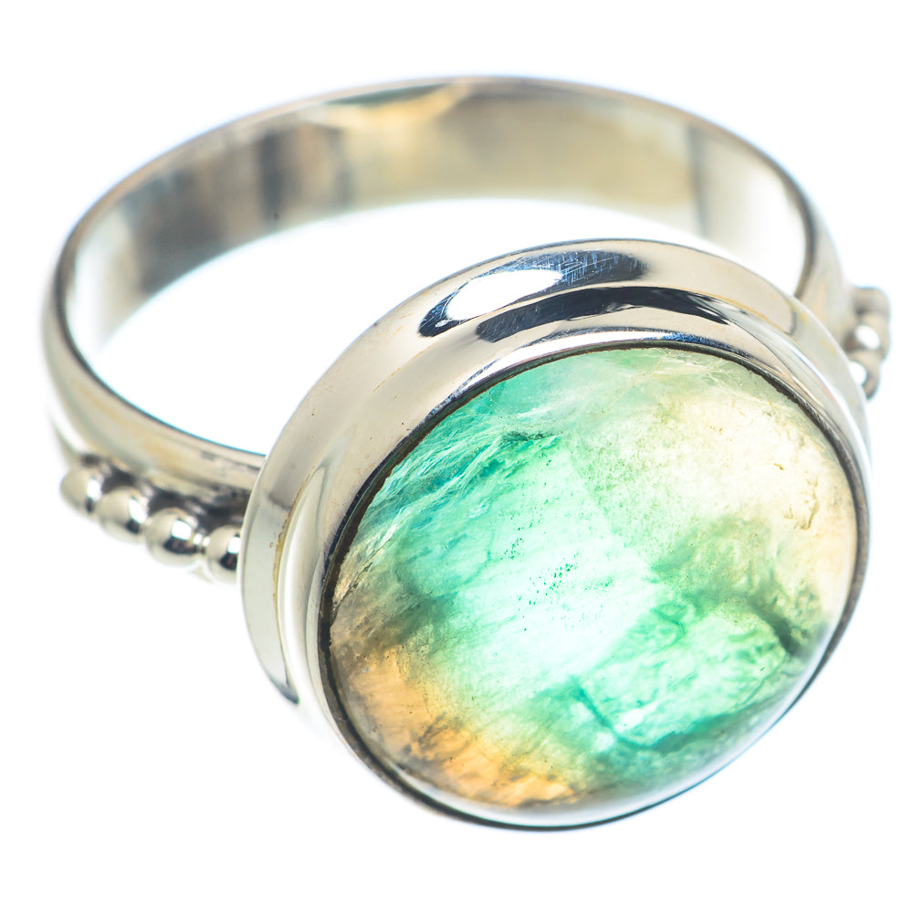 Green Fluorite Rings handcrafted by Ana Silver Co - RING72565
