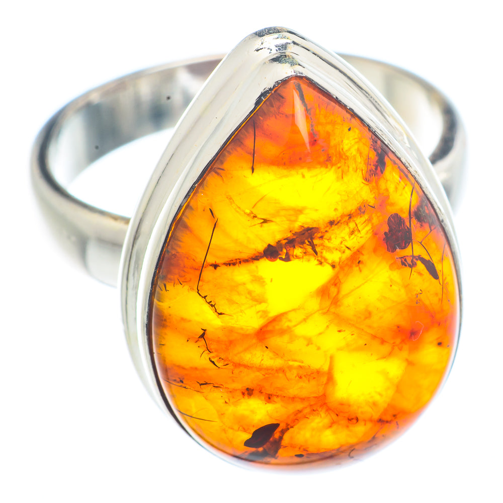 Baltic Amber Rings handcrafted by Ana Silver Co - RING72572