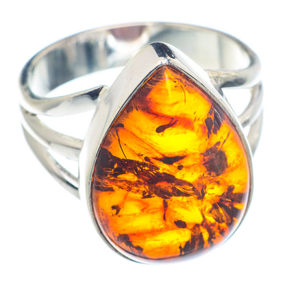Baltic Amber Rings handcrafted by Ana Silver Co - RING72573