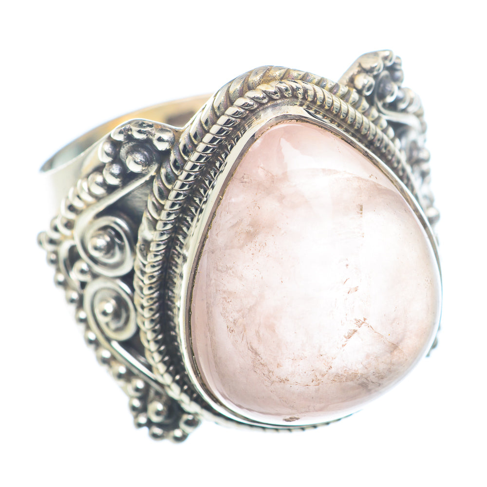 Rose Quartz Rings handcrafted by Ana Silver Co - RING72576