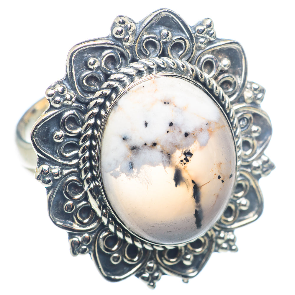 Dendritic Opal Rings handcrafted by Ana Silver Co - RING72591