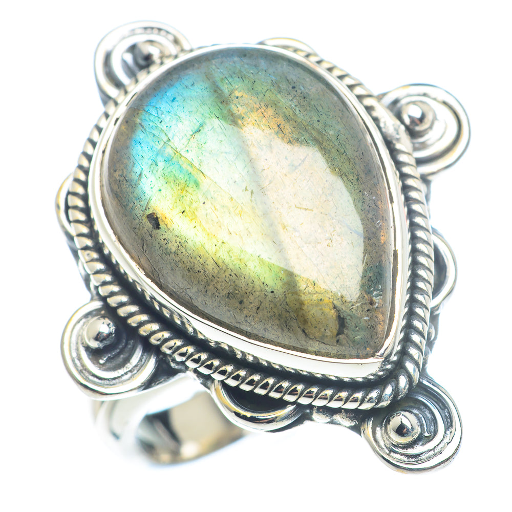 Labradorite Rings handcrafted by Ana Silver Co - RING72592