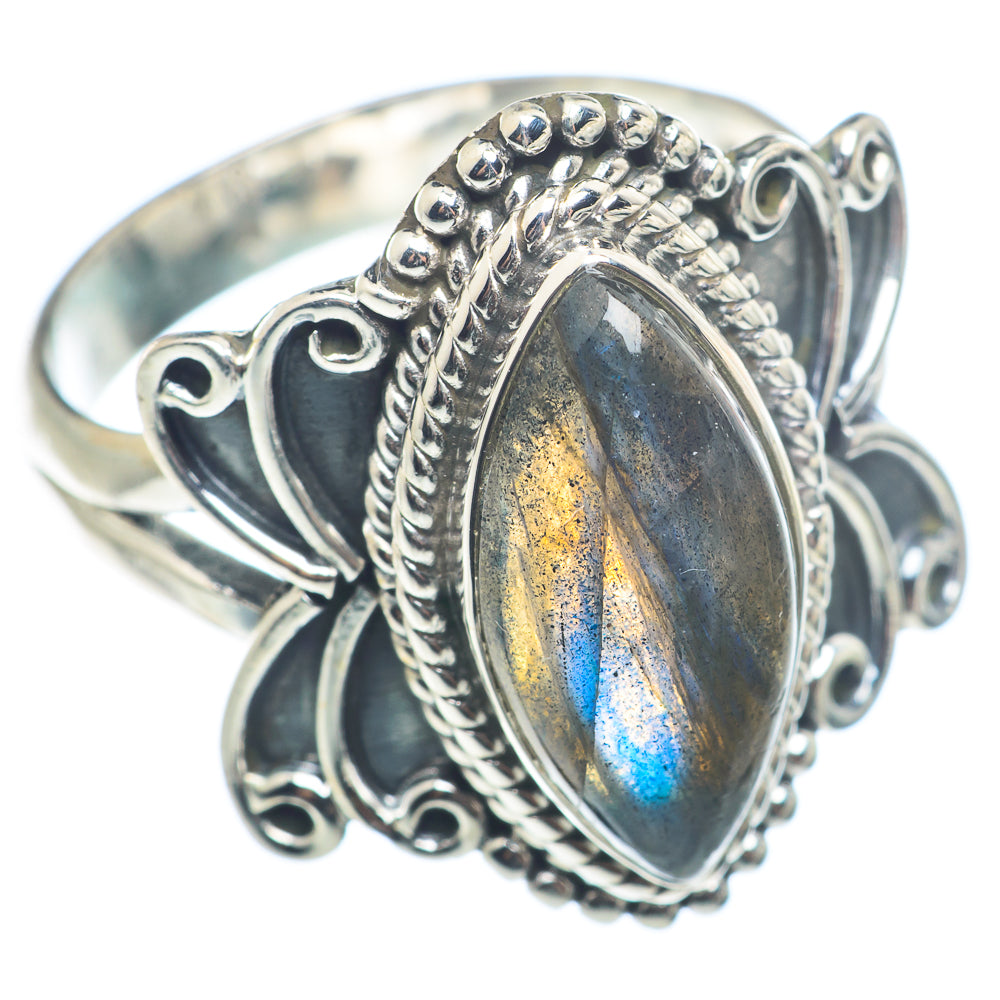Labradorite Rings handcrafted by Ana Silver Co - RING72597