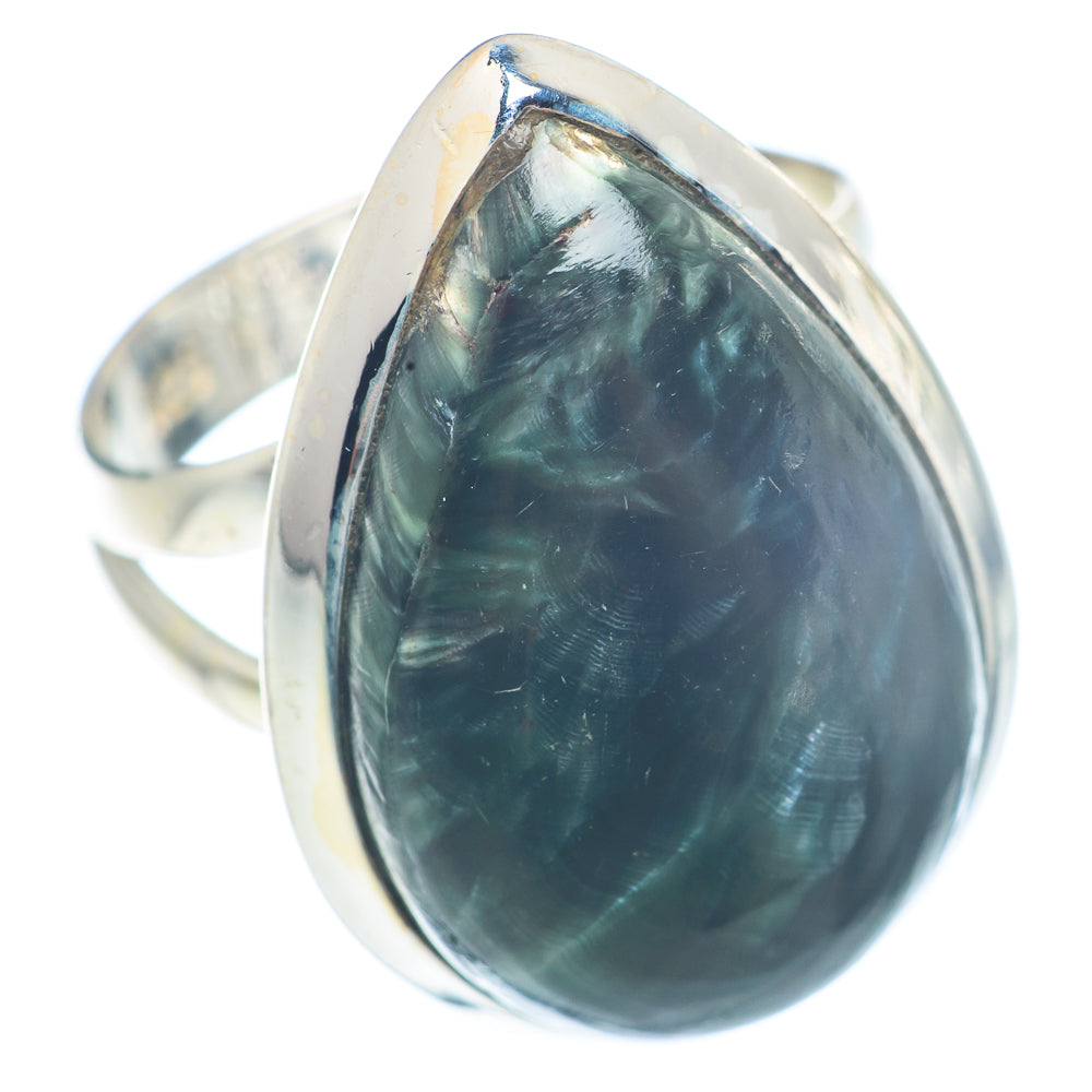 Seraphinite Rings handcrafted by Ana Silver Co - RING72603
