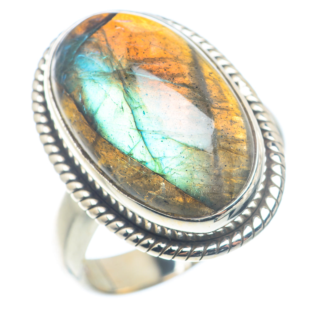 Labradorite Rings handcrafted by Ana Silver Co - RING72605