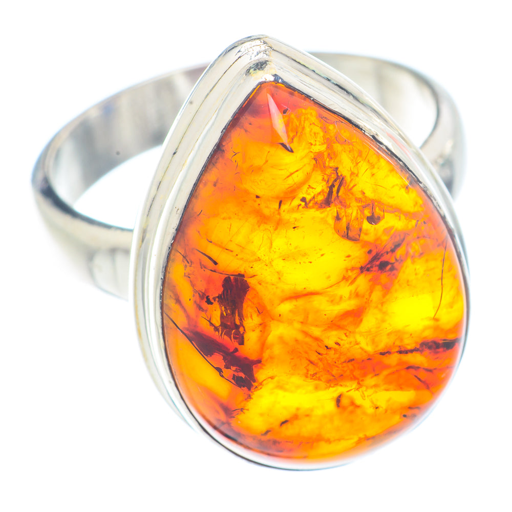 Baltic Amber Rings handcrafted by Ana Silver Co - RING72613