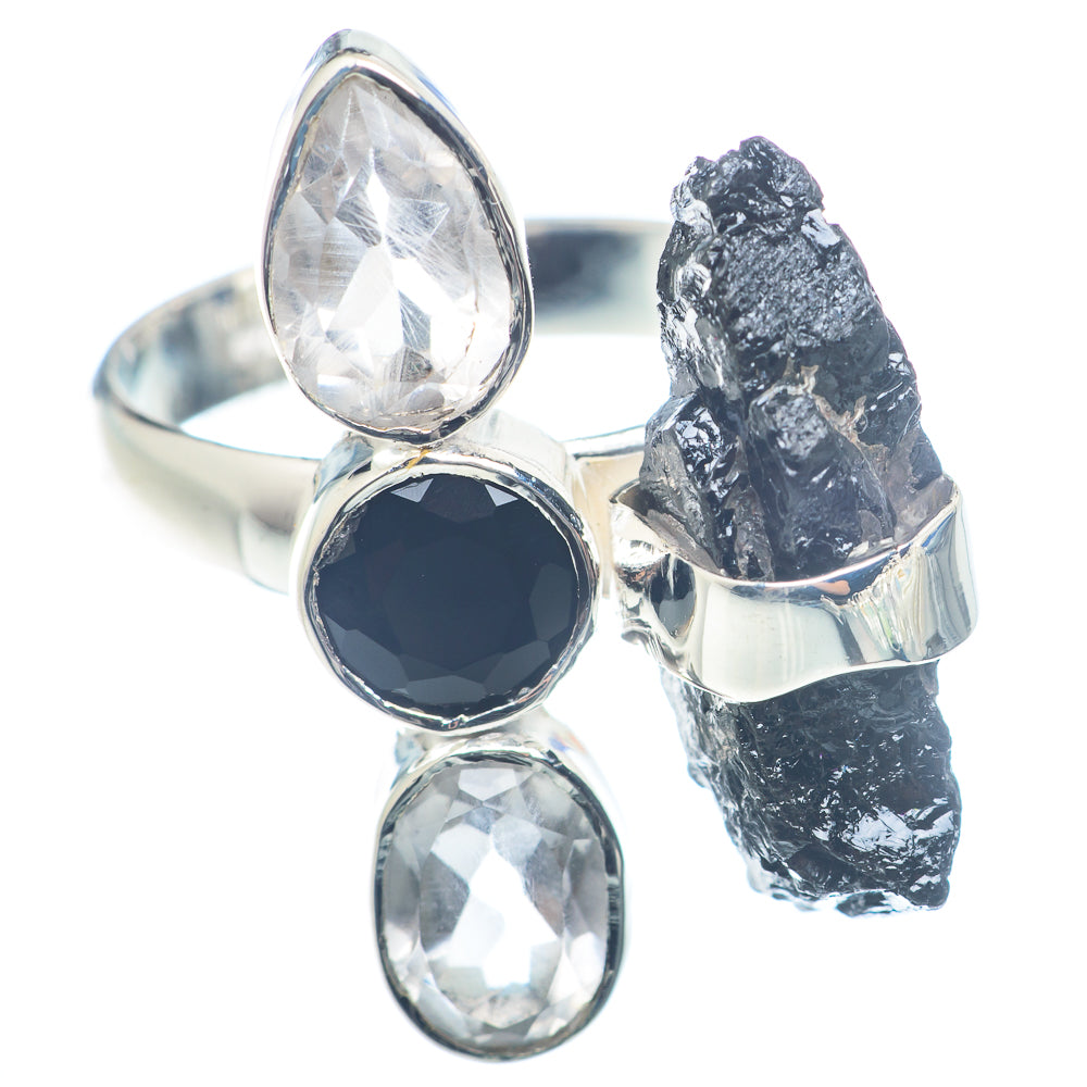 Black Tourmaline Rings handcrafted by Ana Silver Co - RING72620